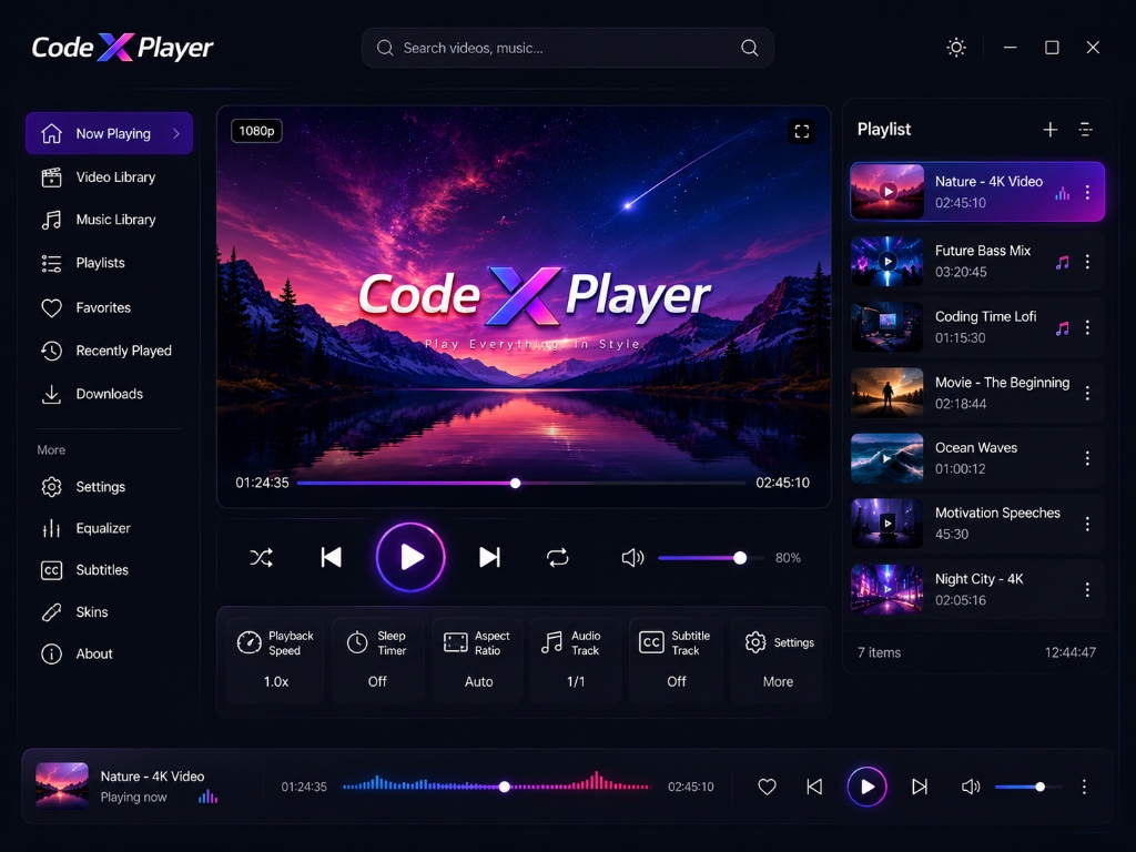 Code X Player Dashboard